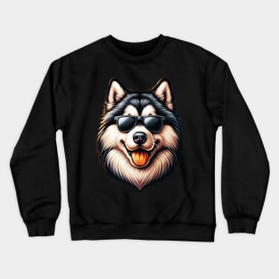 Cool Alaskan Malamute Crewneck Sweatshirt